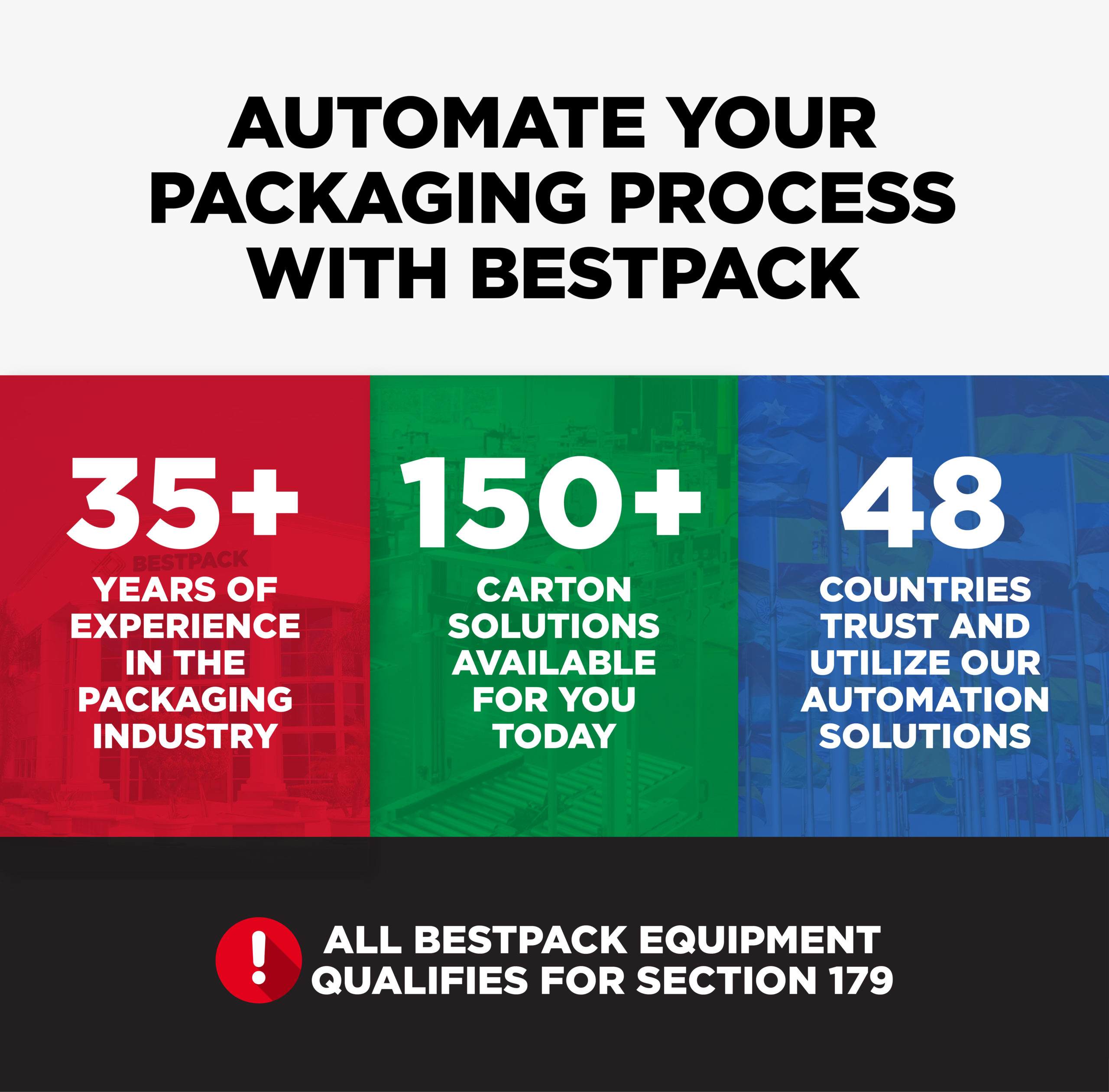 "Automate your packaging process with BestPack."