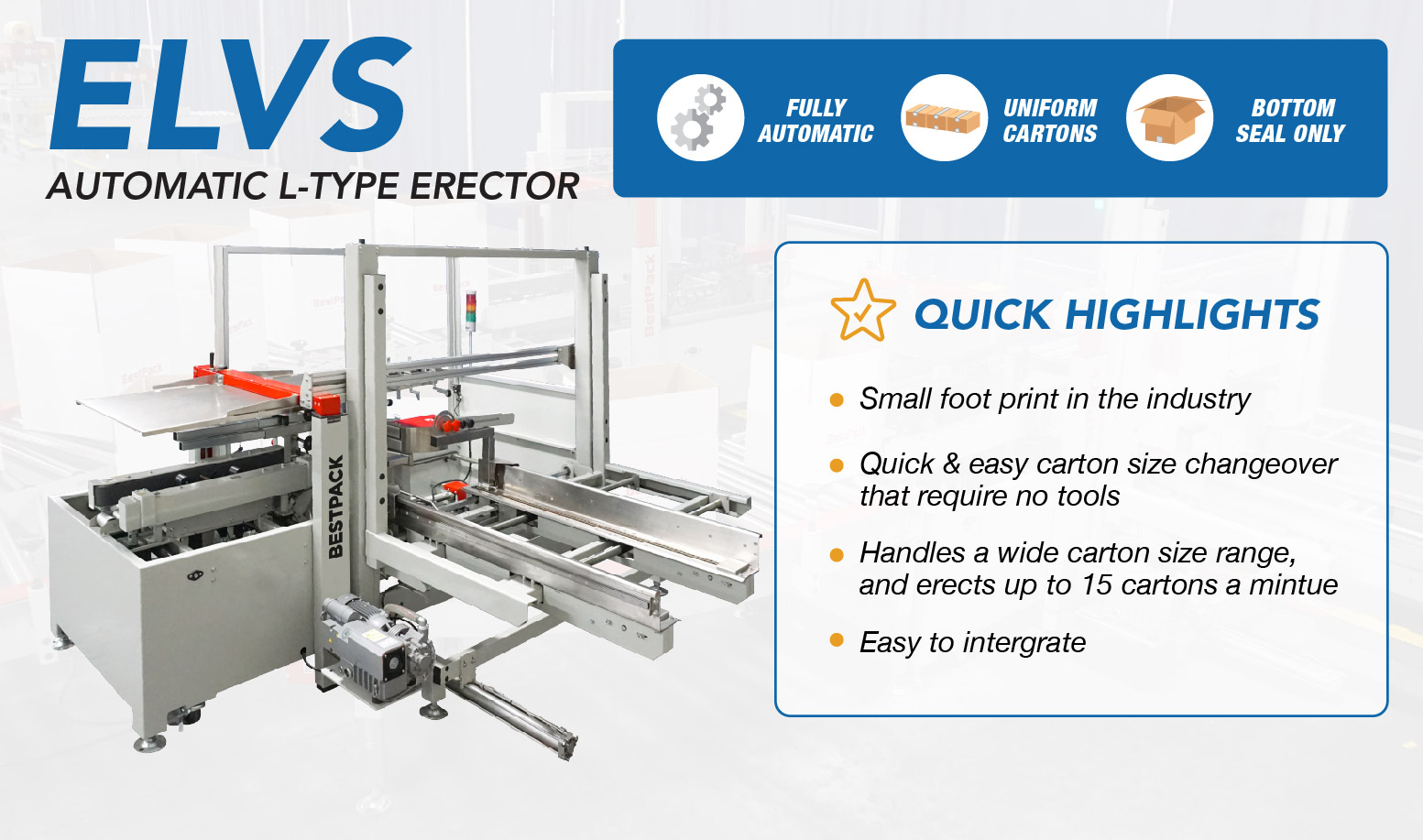 Carton Erector - ELVS