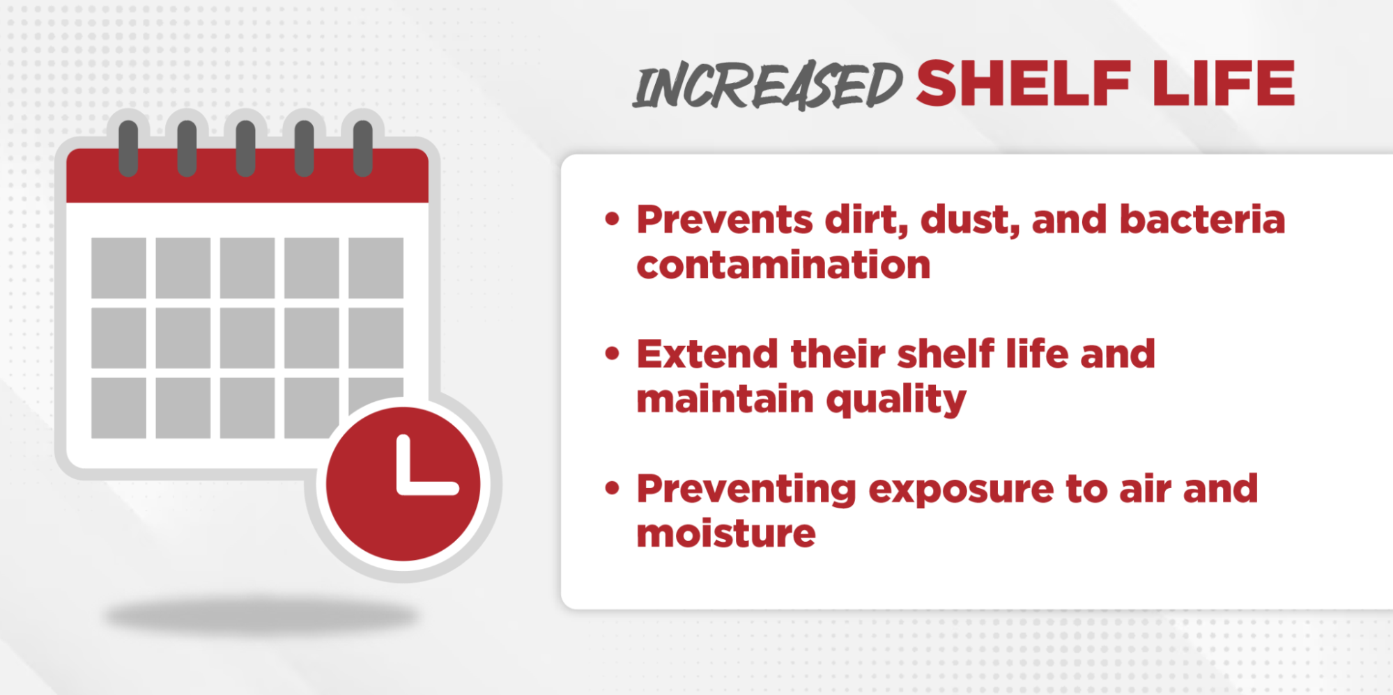Increased Shelf Life