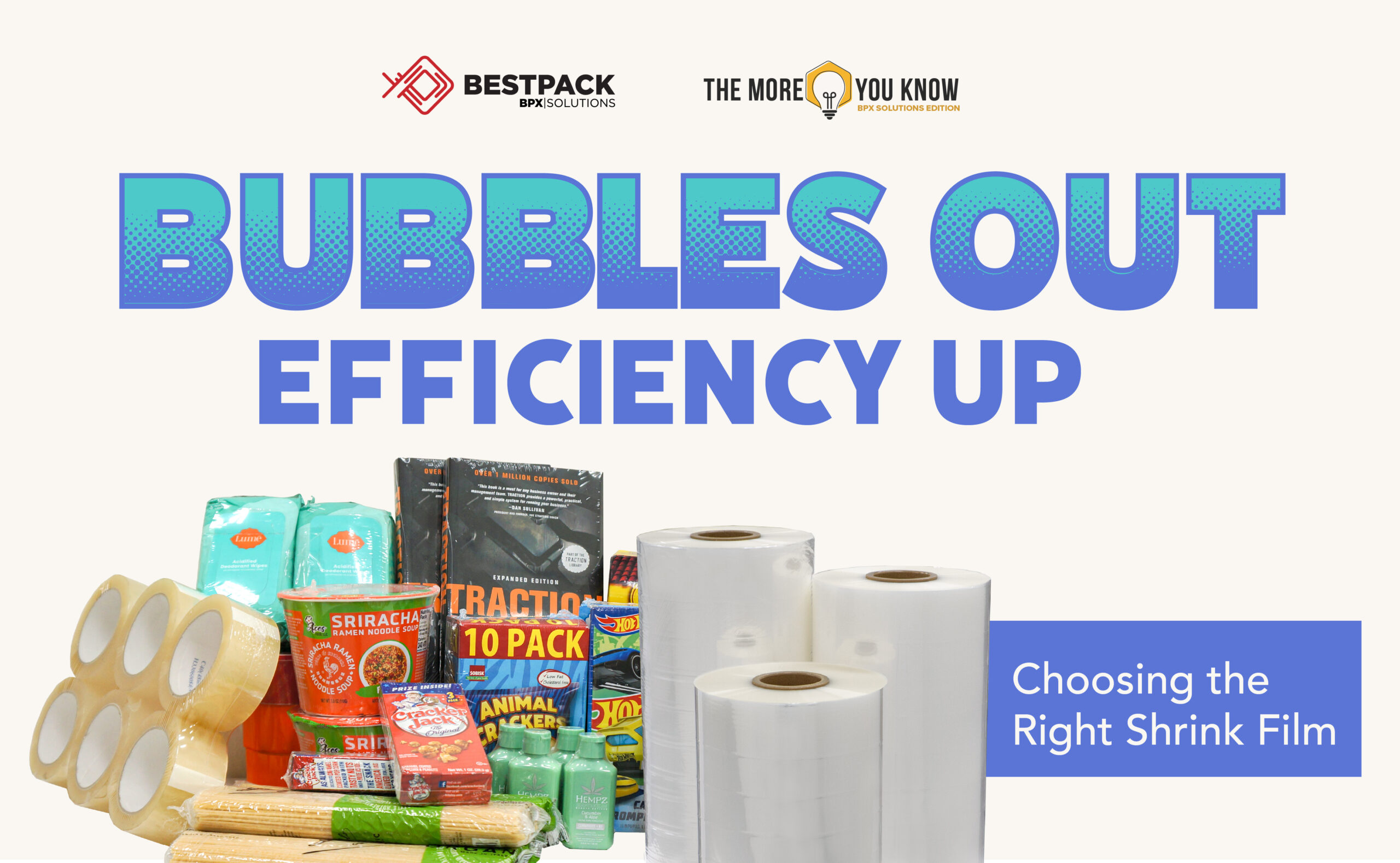Bubbles out Efficiency up